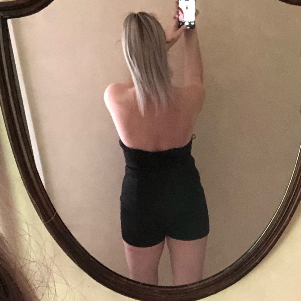 Black Sweetheart Romper